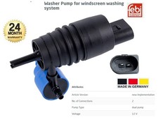 1x WINDSCREEN WASHER PUMP for MERCEDES BENZ A-Class A160 CDI 2001-2004