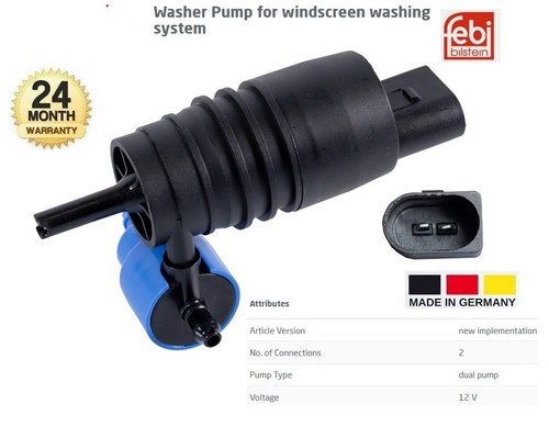 Windscreen washer pump - windscreen, for