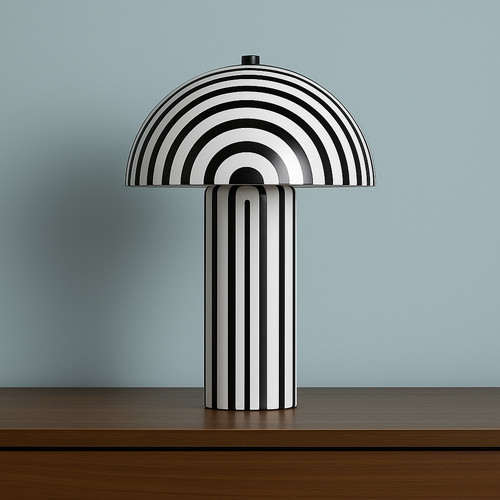 Modern gold white table lamp - gold,