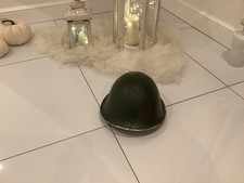 M1 Roc 4 WW2 Turtle British military Helmet 1952 stamped matching webbing 