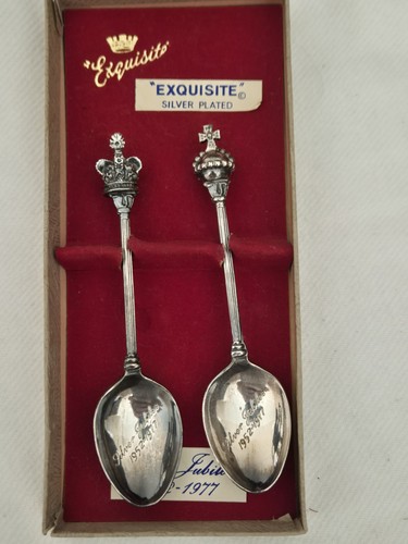 Silver jubilee spoons 1952 - jubilee,