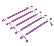 Kitchen Trivet Worktop Saver Hot Pot Pan Stand Rack Silicon and Stainless Steel