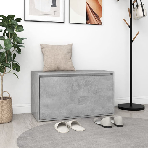 Hall bench concrete - bench, grey