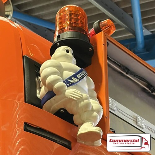 Michelin man mascot truck - man,