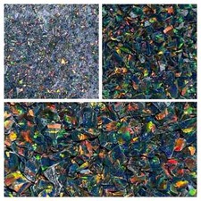 Crushed opal black flame - opal, flame/