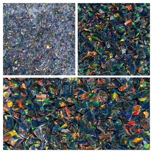 Crushed opal black - opal,