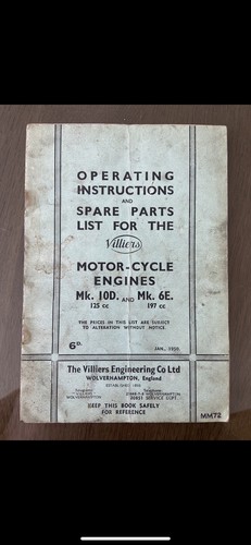 Villiers 10d mk - mk, 6e