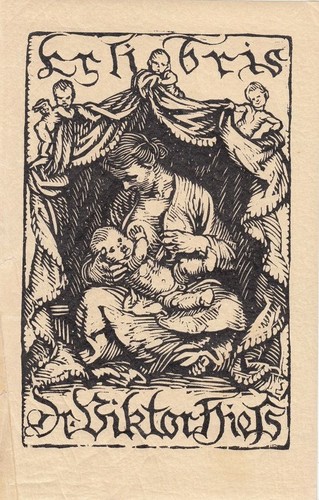 Exlibris bookplate holzschnitt - exlibris,
