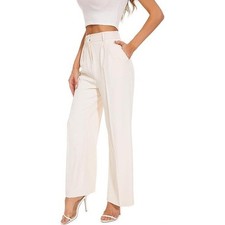 Wide leg trousers high waist - trousers,
