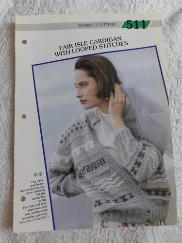 Fair isle cardigan looped - isle,