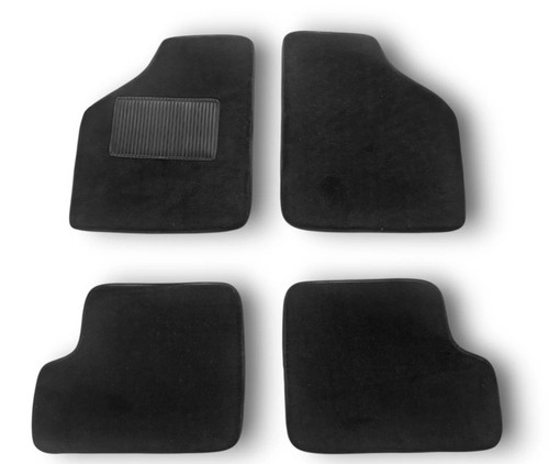 Black velour floor mats - floor, for