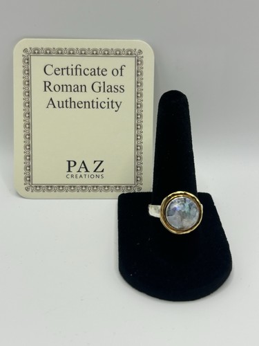 Roman glass ring size - roman,