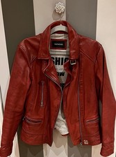 Oakwood Deep Red Leather Biker