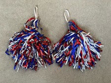 Pom Poms Red/white/blue For Dance/ballet/Tap/cheer Accessory Girls