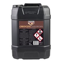 Bartoline Creocote Oil Based Timber Treatment Dark Brown Creosote Sub 20 Litre