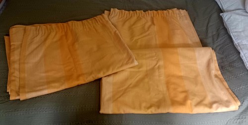 Pair vintage mustard - mustard, yellow