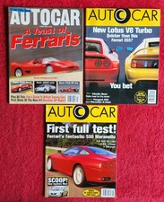 FERRARI INTEREST AUTOCAR 1996 MAGAZINES X 3 VGC