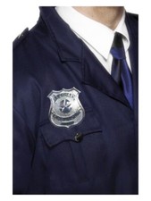 Silver metal police cop - metal,