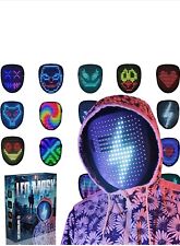 Led Mask with Gesture Transforming Face Led Cool Digital Light Up Luminous