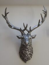 Large silver stag, wall art