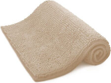 Keplin Non-Slip Plush Microfibre Bathroom/Shower Mat 50x 80cms Beige