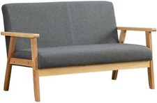 2 Seater Sofa with Sturdy Wood