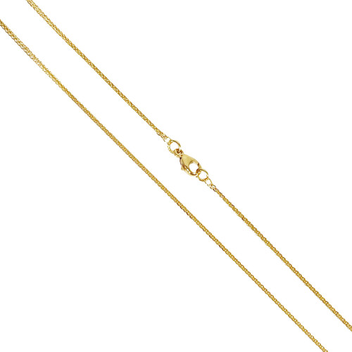22ct yellow gold solid foxtail - 22ct,