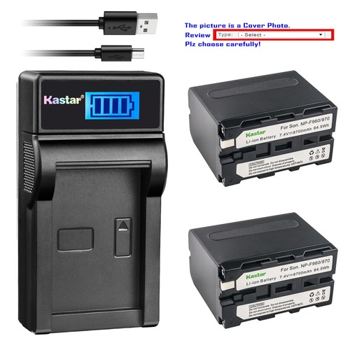Kastar battery lcd - lcd, usb