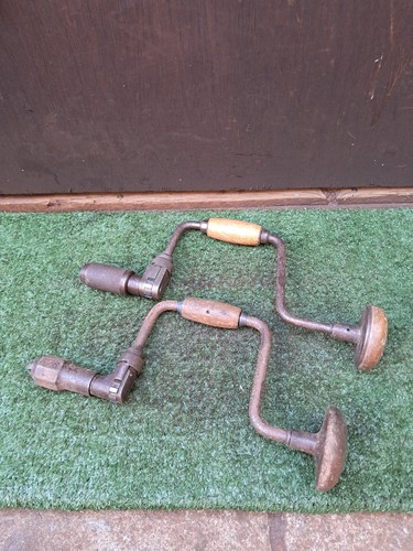 Vintage hand ratchet brace - x2,