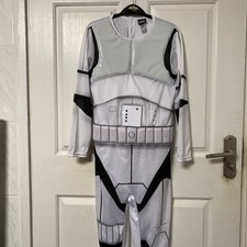 George Boys White Black Star Wars Stormtrooper Costume 9-10 Years 135-140cm