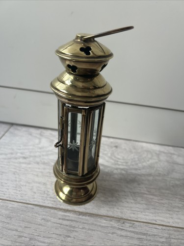 French brass vintage candle