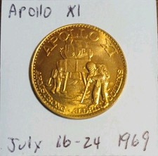 NASA Space Mission Brass Coin