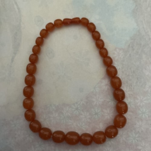 Vintage honey amber beads - honey,