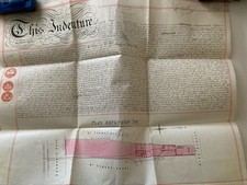 Victorian Parchment Hounslow Superb. Lease of land between High St & Hanworth Rd