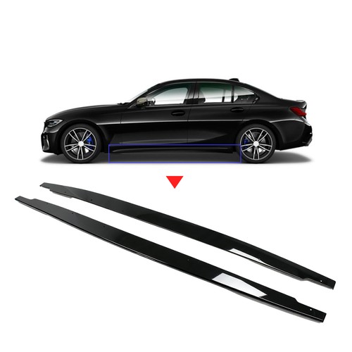 Glossy black side - side, fit