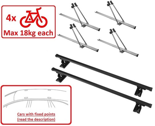 Set roof rack - bike, for