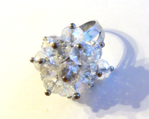 Vintage ring glass aurora - ring,