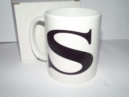 Single initial letter coffee - initial,