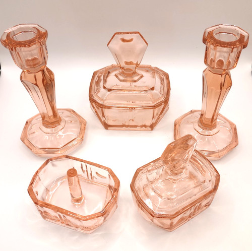 Salmon pink glass - salmon,