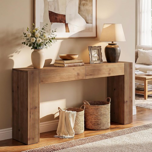 Solid wood console table - solid,