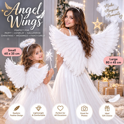White angel feather wings kids - angel,