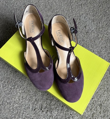 Hotter rumba purple suede - hotter,