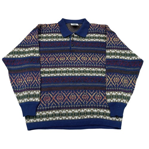 Vintage knit jumper patterned - vintage,