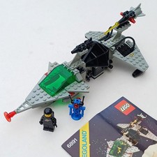 LEGO Vintage Classic Space 6891 Gamma V Laser Craft 100% Complete W Instructions