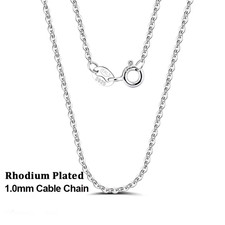925 Sterling Silver Gold Cable