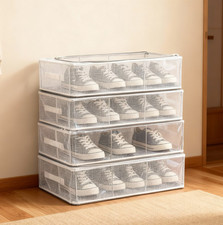 30*40cm/30*60cm Shoe Storage Boxes Stackable Storage Shoe Organiser Box Set