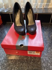 Women's Navy Blue Heel Shoes