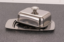 BUTTER DISH STAINLESS STEEL