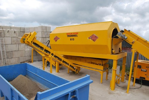 Trommel screener fines - trommel, /