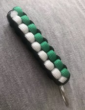 Custom Paracord Keyring, Black